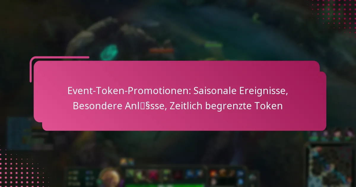 Event-Token-Promotionen: Saisonale Ereignisse, Besondere Anlässe, Zeitlich begrenzte Token