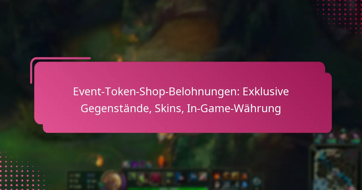 Event-Token-Shop-Belohnungen: Exklusive Gegenstände, Skins, In-Game-Währung