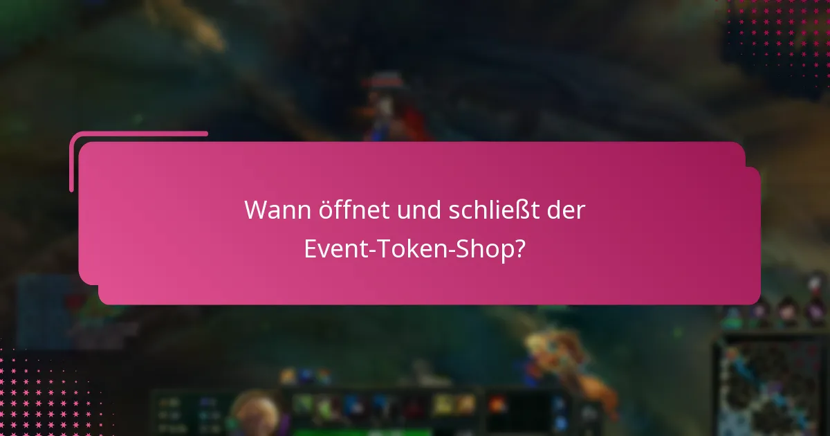 Wie kann ich Tokens für den Event-Token-Shop verdienen?