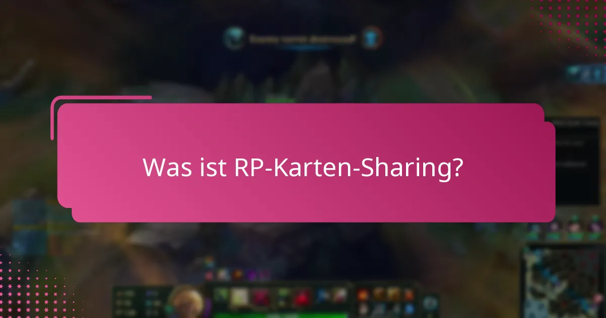 Wie funktionieren Gemeinschaftsaustausche für RP-Karten?