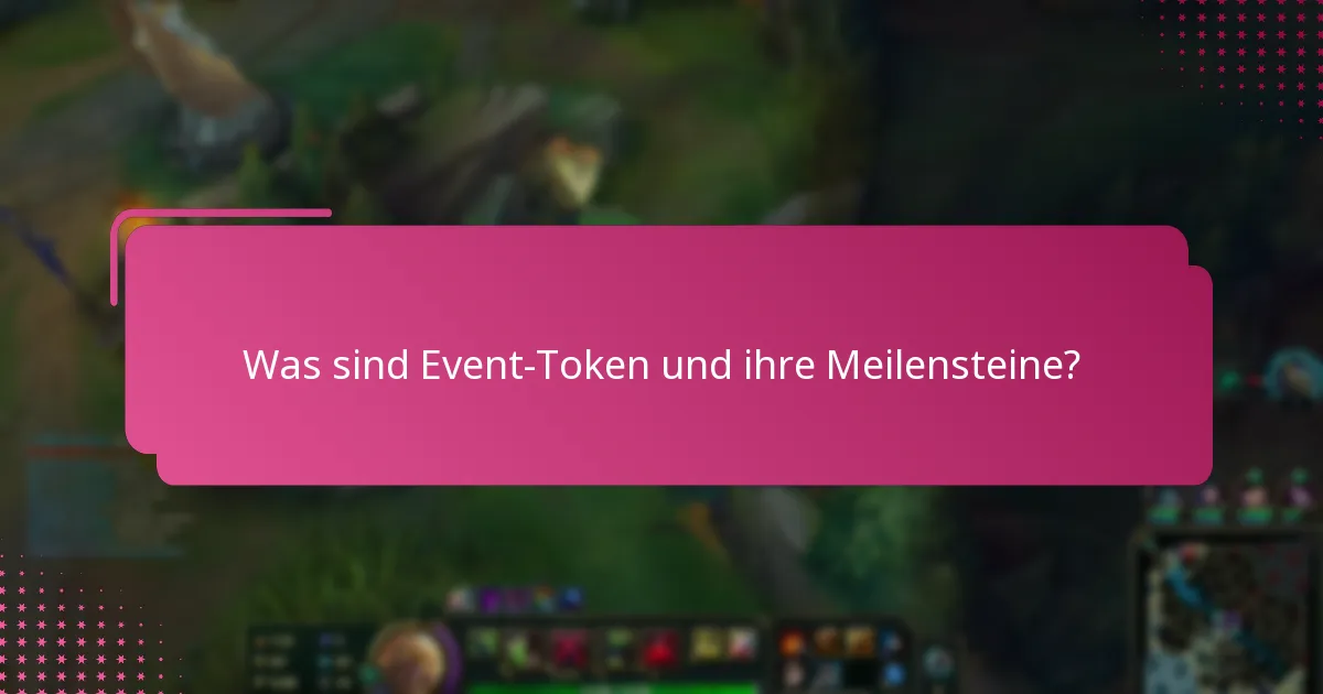 Wie kann ich den Fortschritt in Richtung Event-Token-Meilensteine verfolgen?