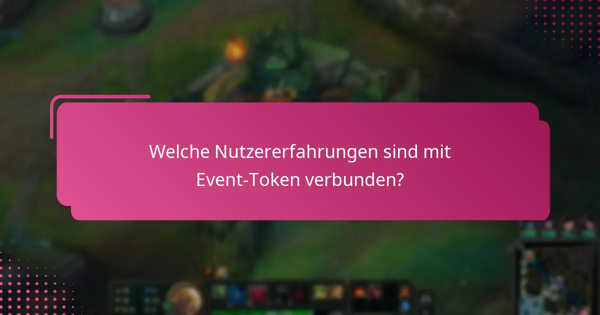Welche Experteneinsichten gibt es zu Event-Token?